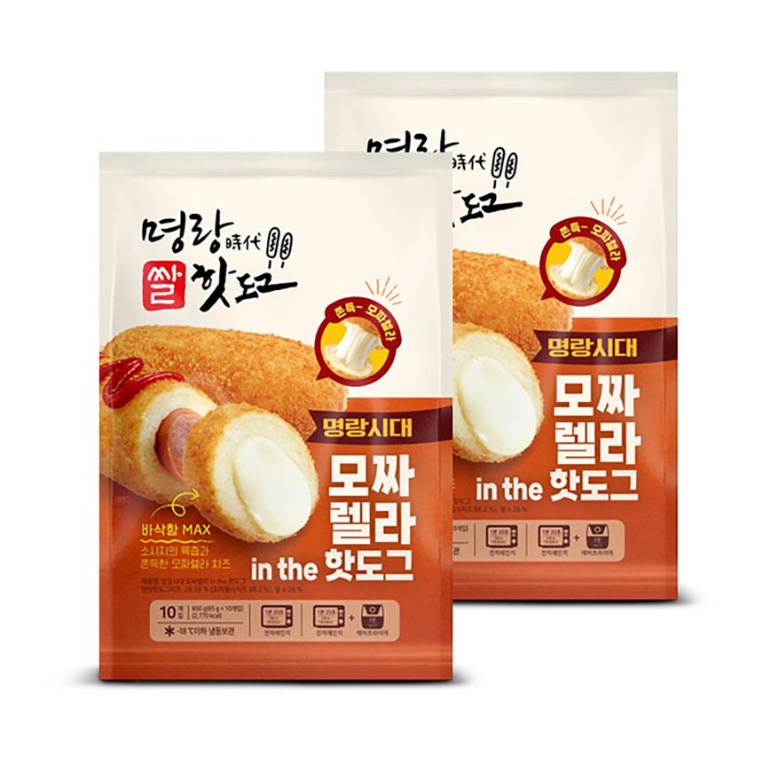 [무료배송] 명랑 모짜렐라 핫도그 (85g x10) x 2팩