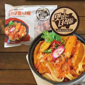 맛있는녀석들 묵은지 김치우동 나베 1180g x 2팩