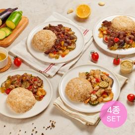 단백질에 집중한 체육관 도시락 4종 세트