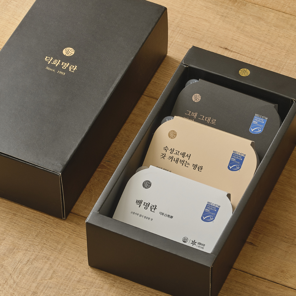 덕화명란선물세트 미니세트 (그때그대로+백명란+숙성고명란) 315g 추석 명절