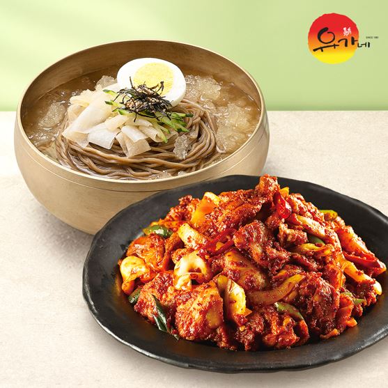 닭갈비 막국수 2인세트 (닭갈비600g x 1팩+메밀면 x 2팩+육수,비빔장 x 1팩)