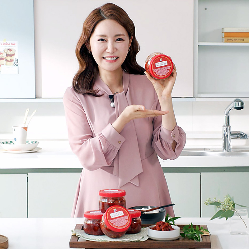 리얼 밥도둑 순살 비단 가리비 무침 300g X 3통 + 비단가리비 100g X 5팩 총 100마리 이상