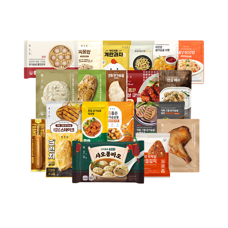 [바르닭] 다다익선 닭가슴살 할인전(소스닭/소시지/스테이크/만두/볶음밥 외)